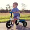 Folding Tricycle Baby Stroller with Reversible Seat and Adjustable Canopy